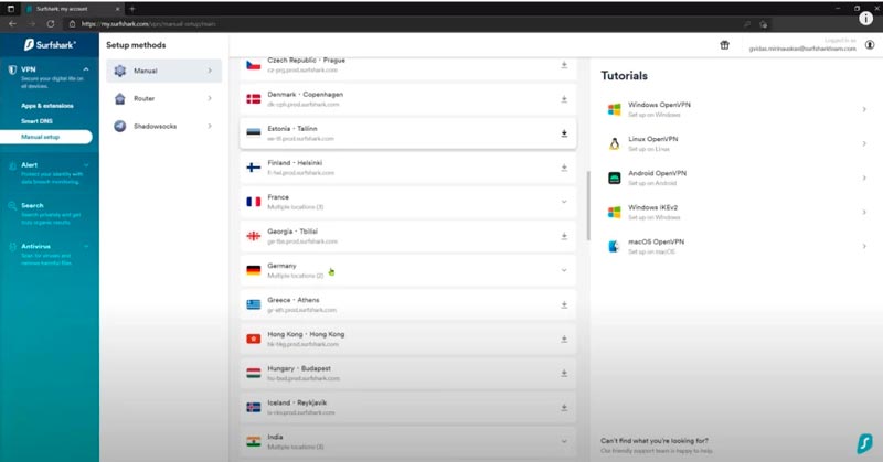 servidores VPN