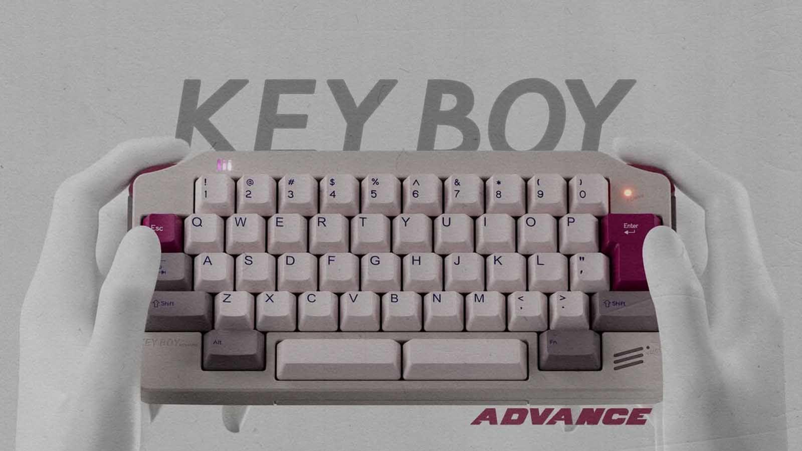 Teclado con diseño inspirado en Game Boy Teclado con diseño inspirado en Game Boy
