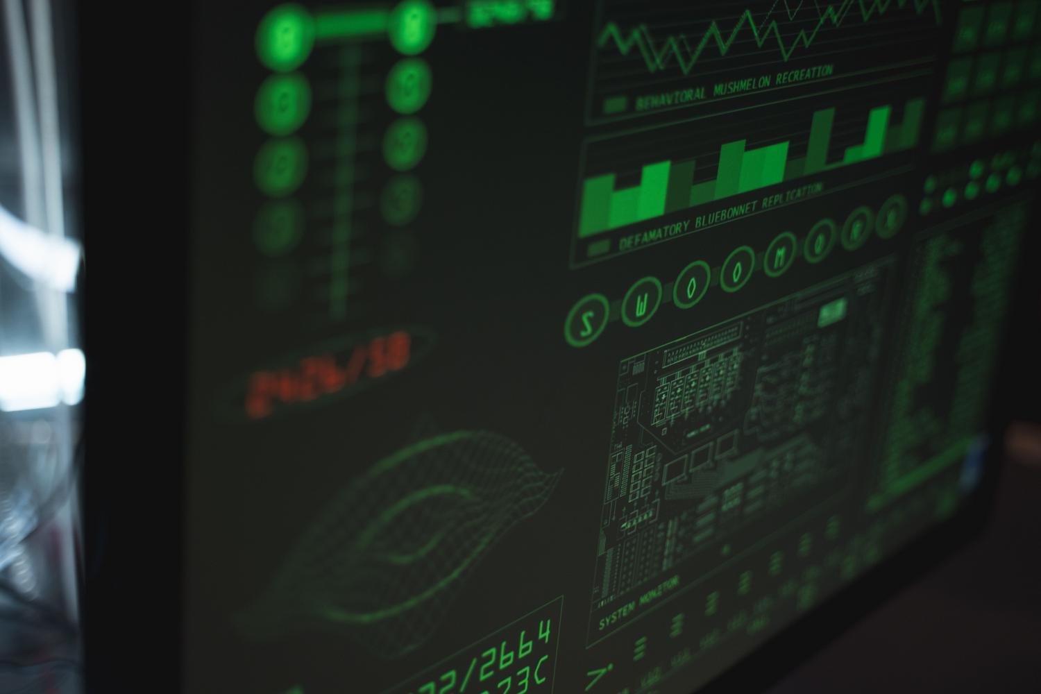 Interfaz digital de ciberseguridad y monitoreo de datos con tonos verdes y negros, simbolizando la telemetría y los logs de Sysmon. Interfaz digital de ciberseguridad y monitoreo de datos con tonos verdes y negros, simbolizando la telemetría y los logs de Sysmon.